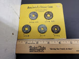 Ancient Chinese Coin Lot of 5 1008 A.D.-1086 AD Currency Collectible Money Coins
