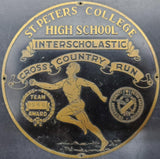 Vtg 1946 St Peters College HS Interscholastic Cross Country Run Team Award Medal