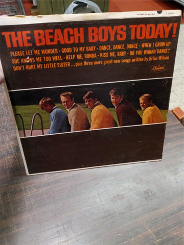 Vtg Beach Boys Today T-2269 Vinyl Record Monophonic Microgroove Capital Records