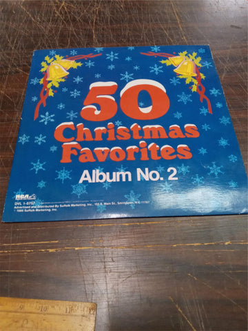 Vtg 50 Christmas Favorites Album #2 RCA Records Vinyl 1986 DVL 1-0757 Suffolk Ad