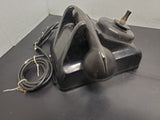 Vtg Circa 1930's Black Leich Bakelite Crank Telephone Desktop Office Collectible