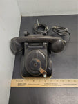 Vtg Circa 1930's Black Leich Bakelite Crank Telephone Desktop Office Collectible