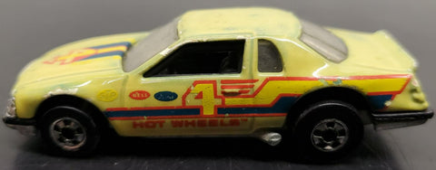 Vtg 1983 Hot Wheels Yellow #4 Thunderbird Mattel Malaysia Diecast Cars Collectib