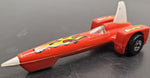 Vtg 1979 Hot Wheels Mattel 3 Wheel Red Racer W/Yellow Flames Diecast Collectible