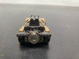 Vtg 1983 Hot Wheels Flame Runner Racecar Mattel Malaysia Gold w/Flames Diecast