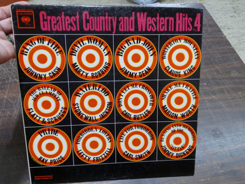 Greatest Country & Western Hits 4 Columbia Records Vinyl Album 63' High Fidelity
