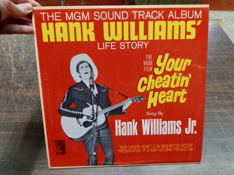 Hank Williams Life Story Your Cheatin Heart MGM 1964 T-90411 Album Record Vinyl