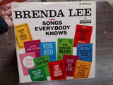 Brenda Lee Songs Everybody Knows 1961 Decca Records Vinyl Album DL-78873 Stereo
