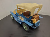 Vtg 1976 Jim Beam 1909 Blue Thomas Blue Flyer Car EMPTY Decanter Regal China VF