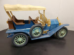 Vtg 1976 Jim Beam 1909 Blue Thomas Blue Flyer Car EMPTY Decanter Regal China VF