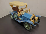 Vtg 1976 Jim Beam 1909 Blue Thomas Blue Flyer Car EMPTY Decanter Regal China VF