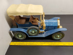 Vtg 1976 Jim Beam 1909 Blue Thomas Blue Flyer Car EMPTY Decanter Regal China VF