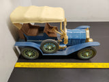 Vtg 1976 Jim Beam 1909 Blue Thomas Blue Flyer Car EMPTY Decanter Regal China VF