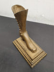 Antique Cast Iron Victorian Ladies Shoe Boot Paperweight Door Stop Collectible