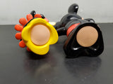 Vtg Walt Disney Mickey & Minnie Mouse Coin Banks W/Stoppers Made in Korea Collec