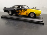 Tootsie Toy Hard Body 1969 Plymouth GTX Black W/Flames Diecast Model Collectible