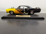 Tootsie Toy Hard Body 1969 Plymouth GTX Black W/Flames Diecast Model Collectible