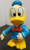 Vtg Walt Disney Plastic Donald Duck Piggy Bank W/Stopper Made Korea Collectible