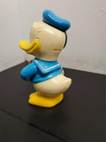 Vtg Walt Disney Plastic Donald Duck Piggy Bank W/Stopper Made Korea Collectible