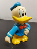 Vtg Walt Disney Plastic Donald Duck Piggy Bank W/Stopper Made Korea Collectible