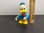 Vtg Walt Disney Plastic Donald Duck Piggy Bank W/Stopper Made Korea Collectible