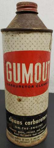 Vtg Gumout Carburetor Cleaner 16 Oz. Can Collectible Mancave Garage Oil Can Full