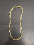 Vtg Avon Women's Gold/Silver Necklace Jewelry Collectible Gift Clasp Works Well