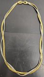 Vtg Avon Women's Gold/Silver Necklace Jewelry Collectible Gift Clasp Works Well