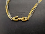 Vtg Avon Women's Gold/Silver Necklace Jewelry Collectible Gift Clasp Works Well
