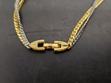 Vtg Avon Women's Gold/Silver Necklace Jewelry Collectible Gift Clasp Works Well