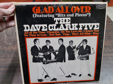 Glad All Over Dave Clark Five Featuring Bits & Pieces Vinyl Record 1964 Album