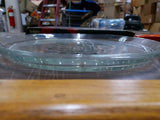 Holiday 13IN Santa & 12IN Christmas Tree Serving Glass Platters/Trays Decorative