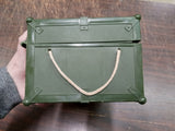 GI Joe Footlocker 1993 Green Storage Box Locker W Tray & Rope Latches Empty