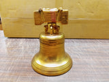 Vintage 1969 Gold Finish Liberty Bell EMPTY Decanter Philadelphia Blend Whiskey
