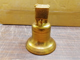 Vintage 1969 Gold Finish Liberty Bell EMPTY Decanter Philadelphia Blend Whiskey