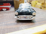 Vtg 1957 Black Chevrolet Bel Air Convertible EMPTY Decanter Jim Beam Die Cast
