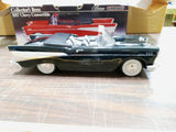 Vtg 1957 Black Chevrolet Bel Air Convertible EMPTY Decanter Jim Beam Die Cast