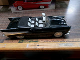 Vtg 1957 Black Chevrolet Bel Air Convertible EMPTY Decanter Jim Beam Die Cast