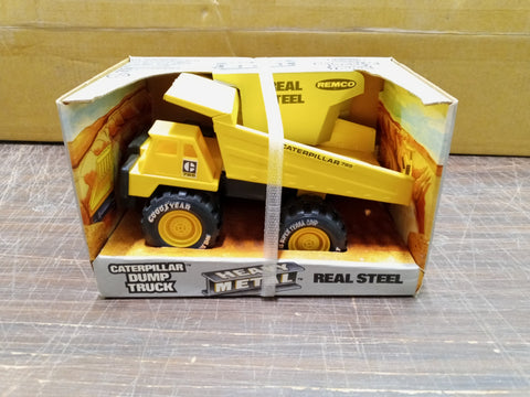 Vtg 1985 Remco Caterpillar Dump Truck 785 Heavy Metal Yellow Non-Toxic Finish