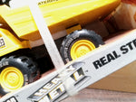 Vtg 1985 Remco Caterpillar Dump Truck 785 Heavy Metal Yellow Non-Toxic Finish