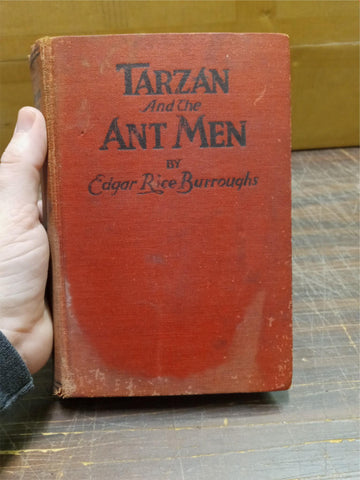Vtg Tarzan & The Ant Men Hardcover Book Grosset & Dunlap Sept 1924 Edgar Rice