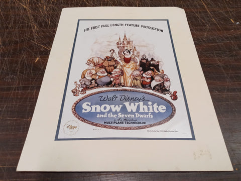 Disney 2009 Snow White & The Seven Dwarfs Commemorative Exclusive Lithograph