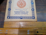 Vtg 1944 Warren County Pennsylvania Almanac Member FDIC Trust Department Compa