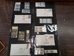 Vtg Album Postage Stamp Blocks & Philately Collection Envelopes Postmark Variety