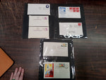 Vtg Album Postage Stamp Blocks & Philately Collection Envelopes Postmark Variety