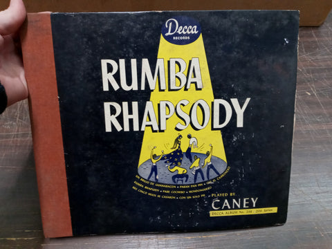 Vtg Caney Plays 1942 Rumba Rhapsody Vinyl Albums 4 Disc Lot Decca Records columb