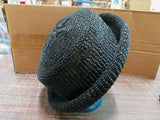 Vtg Black Mesh-Like Nylon Ravon Italy No Wash Hat Platania RN75341 Medium/Large