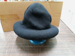 Vtg Black 100% Wool Womens Hat Betmar #B561 Made In China RN29219 Medium/Large