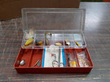 Fishing Tackle Box W Assorted Lures Felmlee Spinners Summertime Fishing Sporting