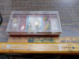Fishing Tackle Box W Assorted Lures Felmlee Spinners Summertime Fishing Sporting